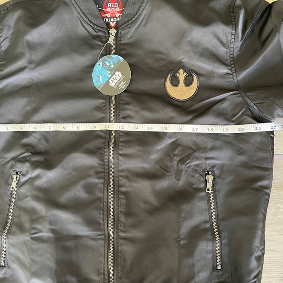 Star Wars Rogue One Red Squadron Bomber Jacket – NWT – U-Wing – Men’s S - Picture 13 of 15